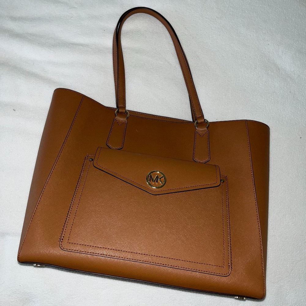 Brown Michael Kors Laptop/Tote Bag